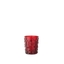 NACHTMANN Punk Whisky Tumbler - ruby riempito con una bevanda su sfondo bianco
