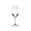 RIEDEL Performance Riesling filled with a drink on a white background