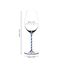 RIEDEL Fatto A Mano Champagne Wine Glass - blue white twisted - Hotel du Cap Eden Roc Edition 