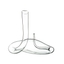 RIEDEL Mamba Mini Decanter filled with a drink on a white background