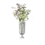 NACHTMANN Minerva Footed Vase, 40.3cm | 15.866in filled with a drink on a white background