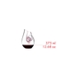 RIEDEL Curly Mini Decanter - pink filled with a drink on a white background