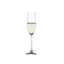 SPIEGELAU Salute Champagne Glass filled with a drink on a white background