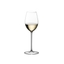 RIEDEL Superleggero Loire filled with a drink on a white background