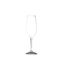 RIEDEL Degustazione Champagne Flute filled with a drink on a white background