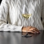 RIEDEL Fatto A Mano Black Tie Champagne Wine Glass/Sauvignon Blanc in use