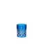 RIEDEL Laudon Tumbler - Dunkelblau gefüllt mit einem Getränk auf weißem Hintergrund