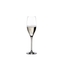 RIEDEL Vinum Cuvée Prestige filled with a drink on a white background