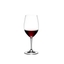 RIEDEL Degustazione Rotwein gefüllt mit einem Getränk auf weißem Hintergrund