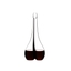 RIEDEL Black Tie Smile Decanter filled with a drink on a white background