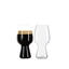 SPIEGELAU Craft Beer Glasses Stout filled with a drink on a white background