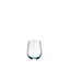 RIEDEL Tumbler Collection Optical Happy O gefüllt mit einem Getränk auf weißem Hintergrund