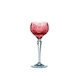 NACHTMANN Traube Wine Hock large ruby red gefüllt mit einem Getränk auf weißem Hintergrund