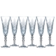 6 unfilled NACHTMANN Palais Taper Champagne Glasses