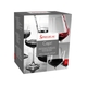 An unfilled Spiegelau Capri Bordeaux glass on white background with product dimensions