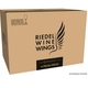 A RIEDEL Winewings Restaurant Chardonnay glass on a white background with product dimensions: Height: 250 mm / 9.84 in, Biggest diameter: 108 mm / 4.25 in, Base diameter: 100 mm / 3.94 in.