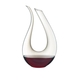 RIEDEL Decanter Amadeo Grigio R.Q. filled with a drink on a white background