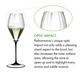 RIEDEL Fatto A Mano Performance Champagne Glass Black Stem a11y.alt.product.optical_impact