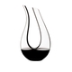 RIEDEL Amadeo Decanter Black Tie filled with a drink on a white background