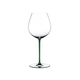 RIEDEL Fatto A Mano Pinot Noir Green R.Q. on a white background