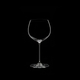 RIEDEL Veritas Oaked Chardonnay filled with a drink on a black background