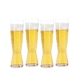SPIEGELAU Beer Classics Tall Pilsner filled with a drink on a white background