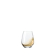 SPIEGELAU Authentis Casual White Wine filled with a drink on a white background