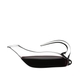 RIEDEL Decanter Duck R.Q. filled with a drink on a white background