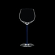 RIEDEL Fatto A Mano Chardonnay (im Fass gereift) Blau auf schwarzem Hintergrund