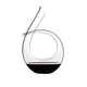 RIEDEL Decanter Black Tie filled with a drink on a white background