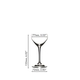 RIEDEL Drink Specific Glassware Nick & Nora a11y.alt.product.dimensions