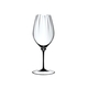 RIEDEL Fatto A Mano Performance Riesling Black Stem on a white background