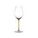 RIEDEL Fatto A Mano Champagne Wine Glass Yellow on a white background