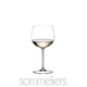 RIEDEL Sommeliers Montrachet filled with a drink on a white background