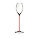 RIEDEL High Performance Champagne Glass Red on a white background
