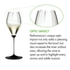 RIEDEL Fatto A Mano Performance Champagnerglas mit schwarzer Bodenplatte a11y.alt.product.optical_impact