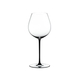 RIEDEL Fatto A Mano Pinot Noir Black R.Q. on a white background