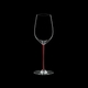 RIEDEL Fatto A Mano Riesling/Zinfandel Red R.Q. on a black background