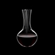 RIEDEL Decanter Performance filled with a drink on a black background