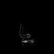 RIEDEL Decanter Boa R.Q. filled with a drink on a black background