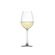 SPIEGELAU Salute White Wine con bebida en un fondo blanco