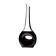 RIEDEL Decanter Black Tie Occhio Nero R.Q. filled with a drink on a white background