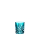 An unfilled RIEDEL Laudon Turquoise tumbler on white background