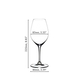 A filled RIEDEL Vinum Champagne Wine Glass on white background
