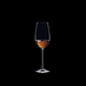RIEDEL Ouverture Sherry filled with a drink on a black background