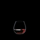 RIEDEL Restaurant O Pinot/Nebbiolo filled with a drink on a black background