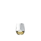 RIEDEL Tumbler Collection Optical O Whisky gefüllt mit einem Getränk auf weißem Hintergrund