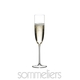 RIEDEL Sommeliers Champagne Glass filled with a drink on a white background