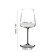A RIEDEL Winewings Chardonnay glasses filled with white wine on a white background.