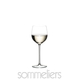RIEDEL Sommeliers Alsace filled with a drink on a white background